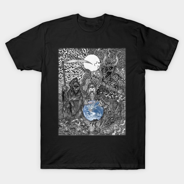 The Watcher of The World T-Shirt by Christopher's Doodles